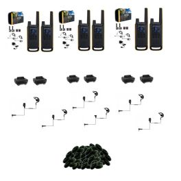 Pack Motorola 6x T82EX + Oorkapjes headset + Oorkussens +  Oplaadstation