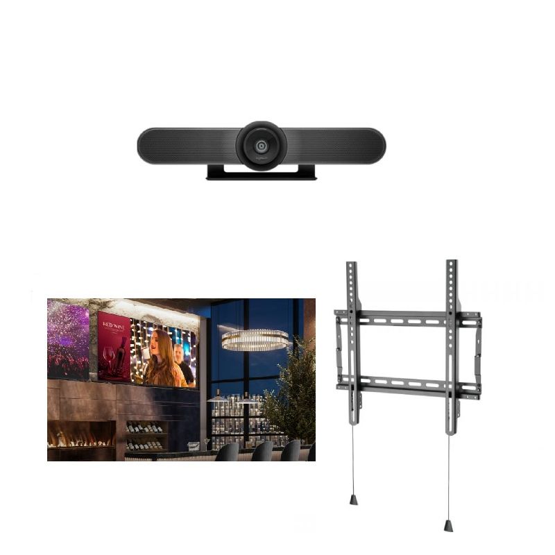 negatief Daarbij mogelijkheid Logitech MeetUp Webcam + LG Pantalla TV 55” Serie UR640S + Vaste  muurbeugel|Onedirect.nl